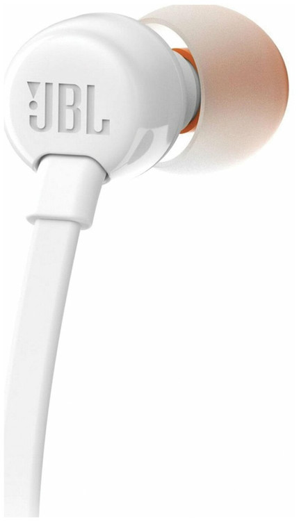 Наушники 3.5мм JBL Tune110 White белые JBLT110WHT, изображение 2