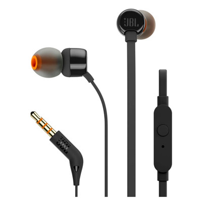 Наушники 3.5мм JBL Tune110 Black черные JBLT110BLK