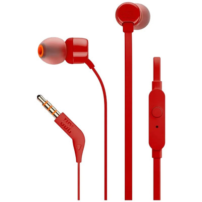 Наушники 3.5мм JBL Tune110 Red красные JBLT110BLU