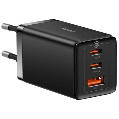 Сетевая зарядка Baseus GaN5 Pro Fast Charger CCGP120201 USB+PD+PD Max 65W Black