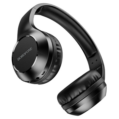 Наушники Bluetooth Borofone BO12 Black накладные, MicroUSB, изображение 2