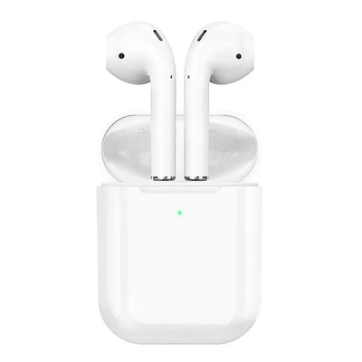 Наушники Bluetooth Borofone BW25 белые вкладыши, Lightning, изображение 1