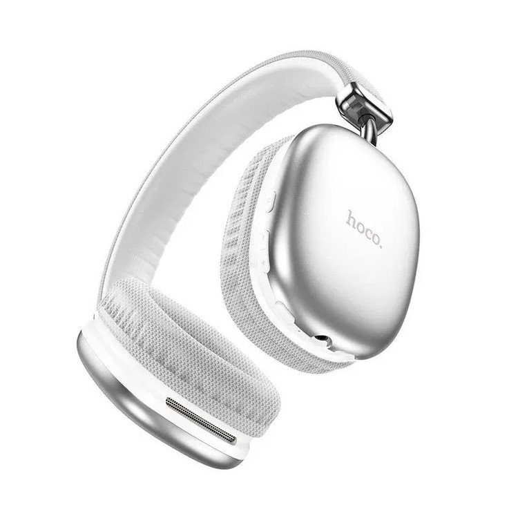 Кликните для увеличения изображения Наушники Bluetooth Hoco W35 Silver накладные в стиле Airpods Max, изображение 2