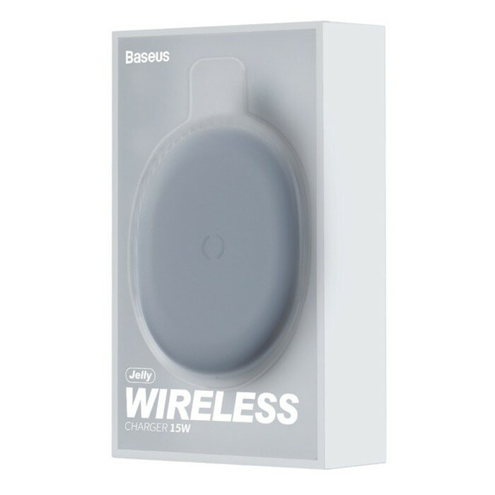 Wireless Charger Baseus Jelly Wireless Charger WXGD-01 15W 2A Black, изображение 2