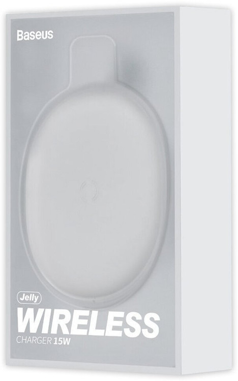 Wireless Charger Baseus Jelly Wireless Charger WXGD-01 15W 2A White, изображение 2