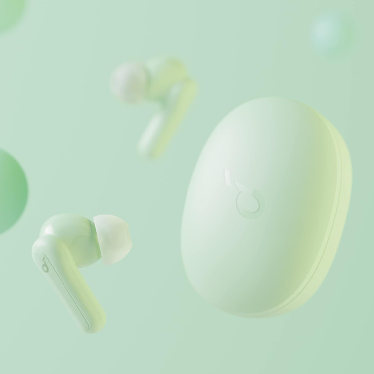 Кликните для увеличения изображения Наушники Bluetooth Soundcore Life P2 Mini Buds Big Bass A3944062 Green вакуумные, Type-C, изображение 4