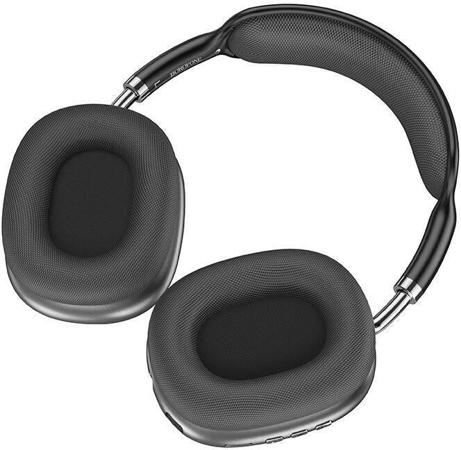 Кликните для увеличения изображения Наушники Bluetooth Borofone BO22 Space Gray полноразмерные в стиле Airpods Max, изображение 2