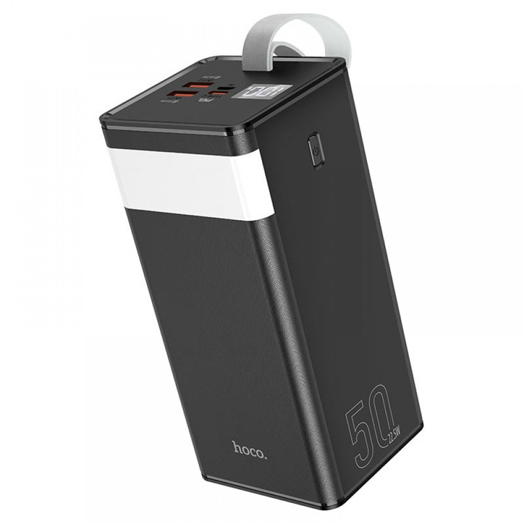 Кликните для увеличения изображения Power Bank 50000 мАч Hoco J86A Powermaster 22.5W Black 2xUSB input Type-C + Micro, изображение 2