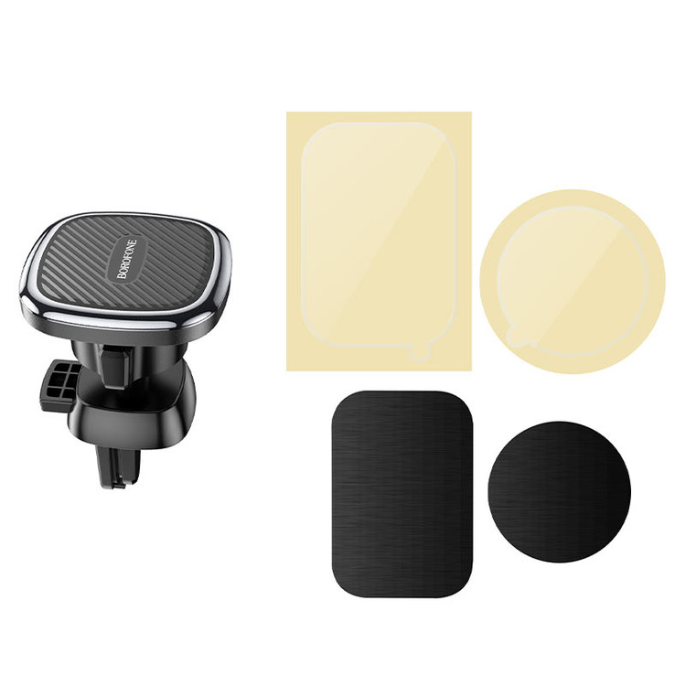 Кликните для увеличения изображения Авто-держатель Borofone BH67 магнитный в воздуховод черный, изображение 3