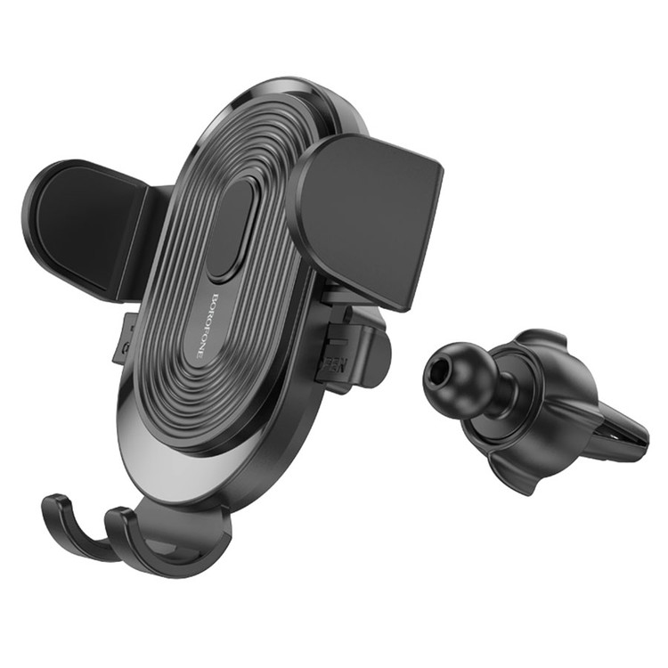 Авто-держатель Borofone BH84 зажимной автомат, в воздуховод черный, изображение 3