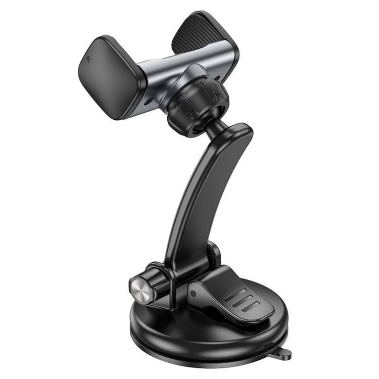 Авто-держатель Hoco CA111 Suction Cup зажимной, присоска, выдвижной рычаг Black, изображение 2