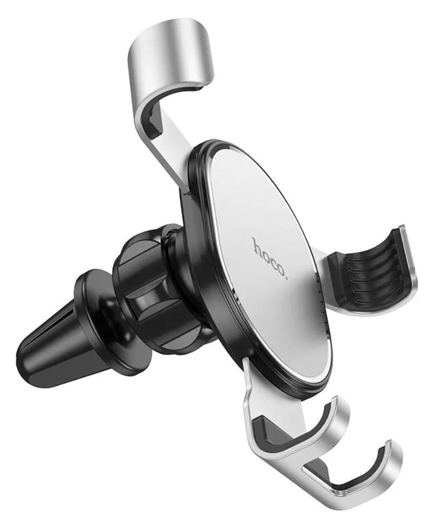 Авто-держатель Hoco CA56 Plus Gravity в воздуховод серебро, изображение 2