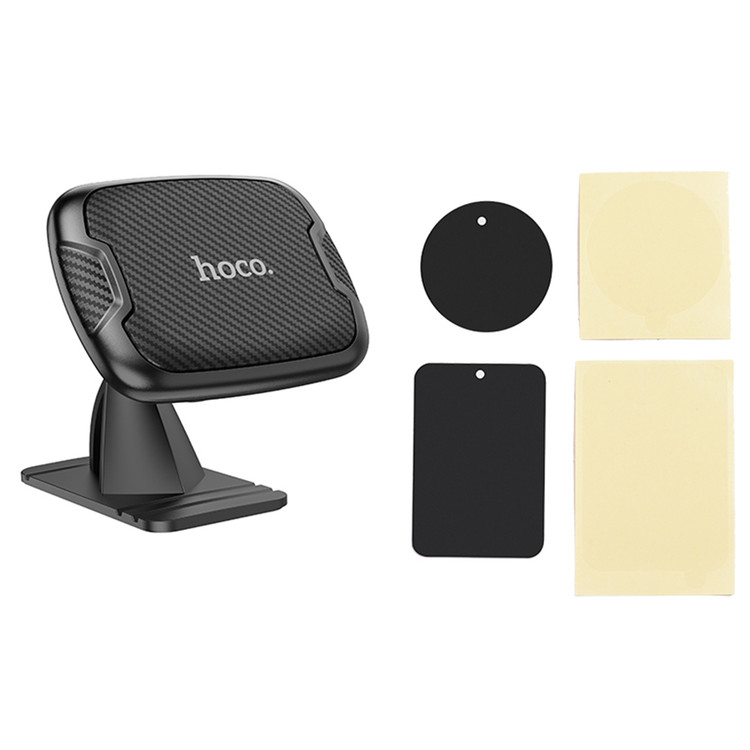 Кликните для увеличения изображения Авто-держатель Hoco CA66 магнитный на самоклейке черный, изображение 4