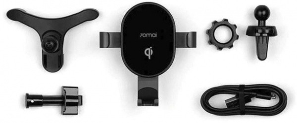 Авто-держатель Xiaomi 70mai Wireless Car Charger Mount Midrive PB01 Qi 10W Black, изображение 2