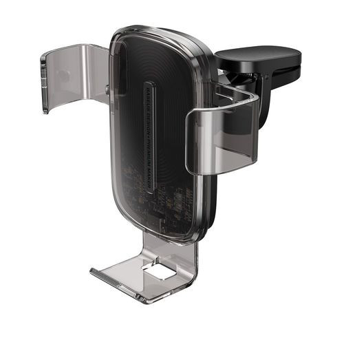 Кликните для увеличения изображения Авто-держатель Baseus Explore Wireless Charger Gravity Car Mount 15W WXYL-K01 Black, изображение 3