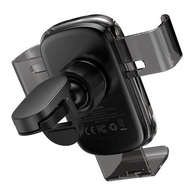 Авто-держатель Baseus Explore Wireless Charger Gravity Car Mount 15W WXYL-K01 Black, изображение 4