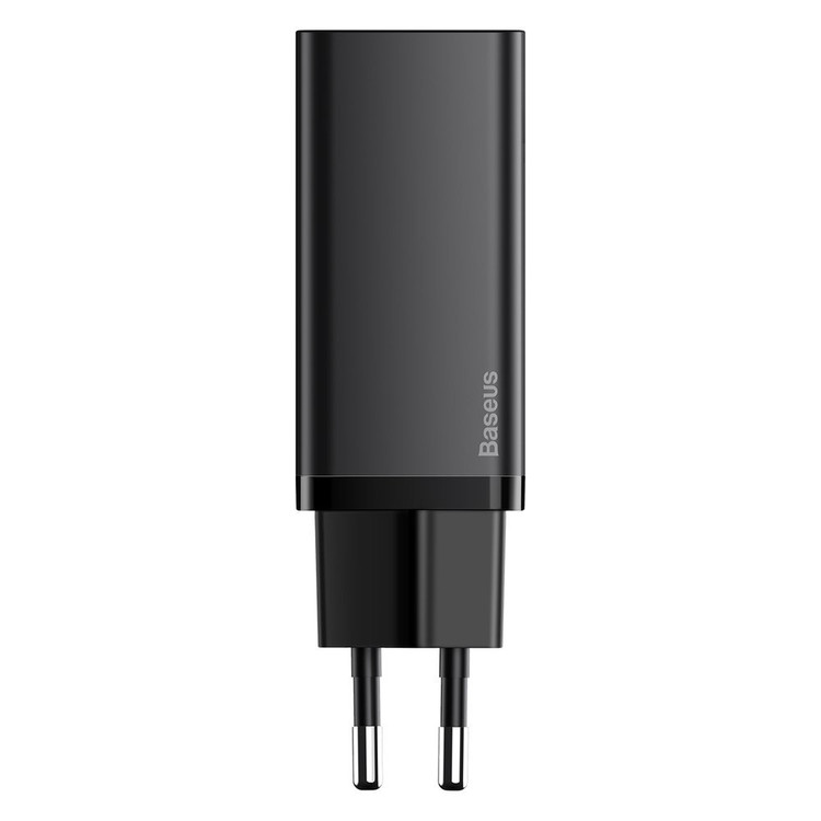 Кликните для увеличения изображения Сетевая зарядка Baseus GaN2 Lite Quick Charger CCGAN2L-B01 USB+PD Max 65W Black, изображение 3