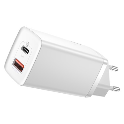 Сетевая зарядка Baseus GaN2 Lite Quick Charger CCGAN2L-B02 USB+PD Max 65W White