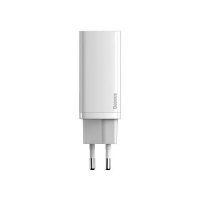 Сетевая зарядка Baseus GaN2 Lite Quick Charger CCGAN2L-B02 USB+PD Max 65W White, изображение 3