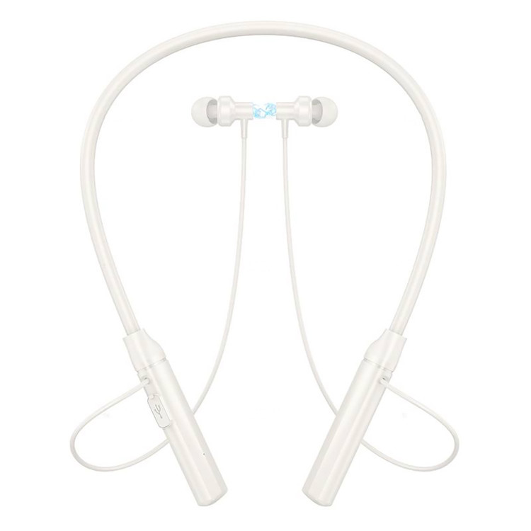 Наушники Bluetooth Borofone BE65 Gratified Sport на шею вакуумные, Type-C Milky White, изображение 2