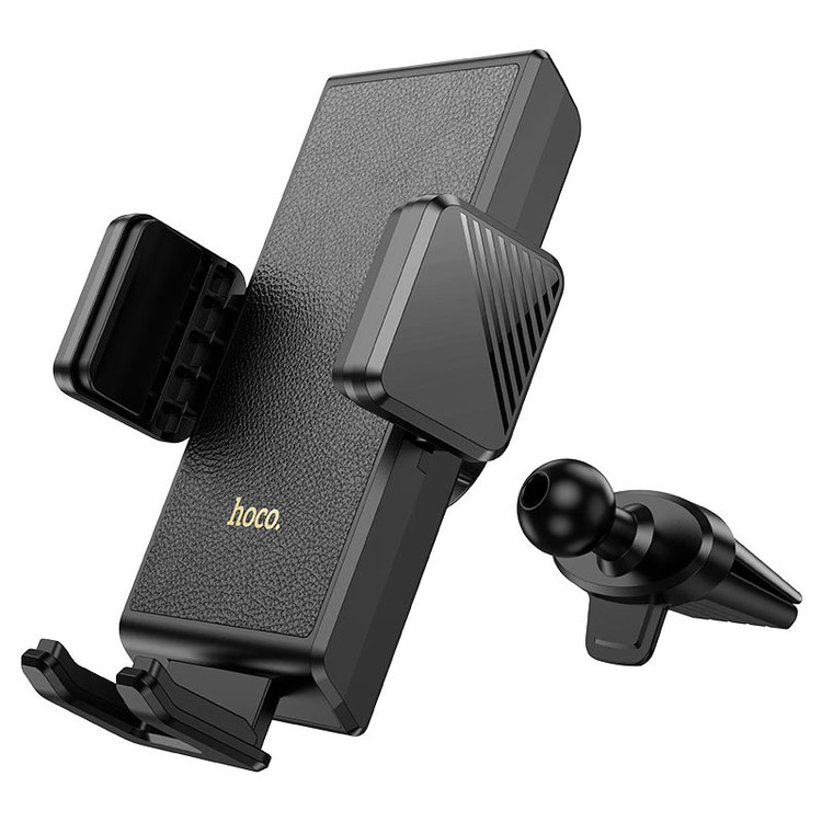 Кликните для увеличения изображения Авто-держатель Hoco H48 Precious зажимной, в воздуховод черный, изображение 3