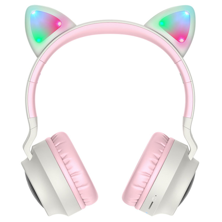 Кликните для увеличения изображения Наушники Bluetooth Hoco W27 Cat Ears Grey накладные, изображение 2