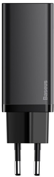 Сетевая зарядка Baseus GaN2 Lite Quick Charger CCGAN2L-M01 2x USB-C Max 65W Black, изображение 2