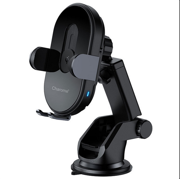 Авто-держатель Charome H3 зажимной мотор, в воздуховод + присоска, выдвижной рычаг, изображение 2