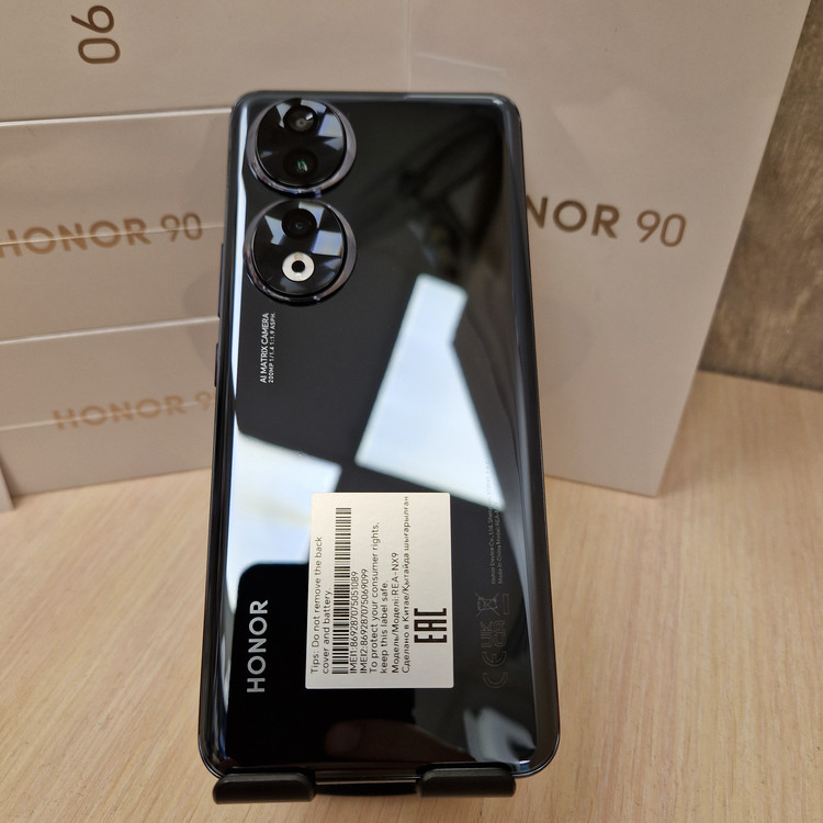 Кликните для увеличения изображения Honor 90 8/256Gb Midnight Black REA-NX9 (EAC) KZ, изображение 2