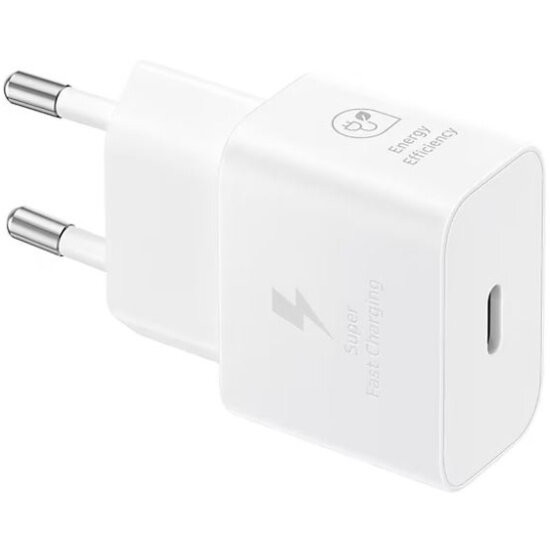 Samsung Type-C PD EP-T2510XWEGWW 25W QC3.0 White + кабель, изображение 2