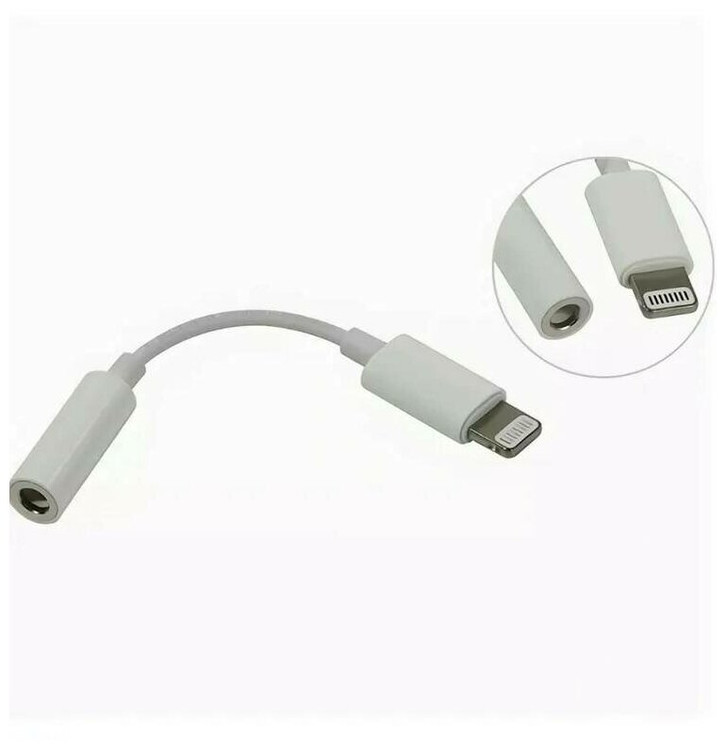 Переходник Lightning штекер ---> гнездо AUX 3.5мм JH-001 без BT авторизации 20230937, изображение 2