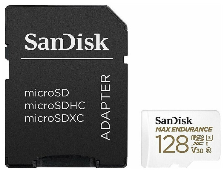 Карта памяти MicroSD 128Gb Class 10 SanDisk Max Endurance U3 4K SDSQQVR-128G-GN6IA, изображение 2