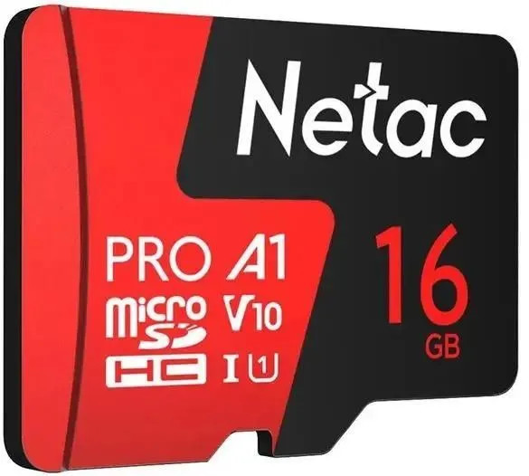 Карта памятиMicroSD 16Gb Class 10 Netac P500 Extreme Pro U1 A1 V10 100Mb/s NT02P500PRO-016G-S, изображение 2