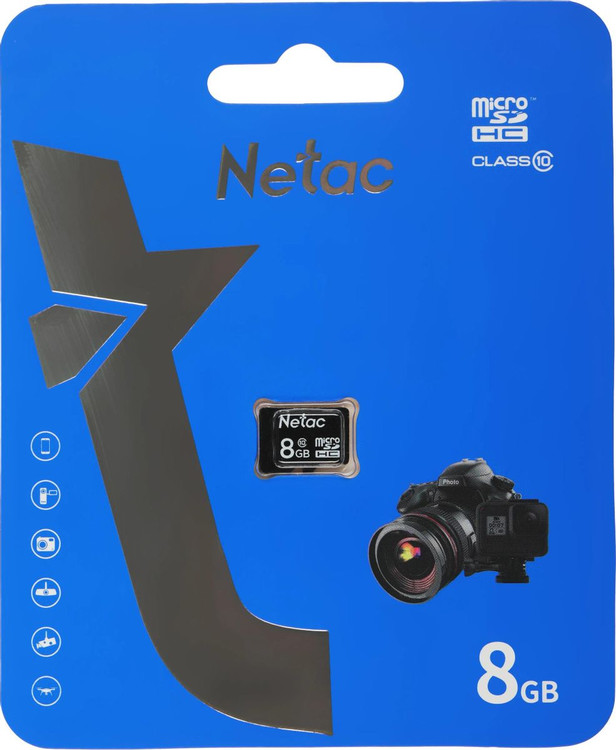 Кликните для увеличения изображения Карта памяти MicroSD 8Gb Class 10 Netac P500 Standard без адаптера NT02P500STN-008G-S, изображение 3