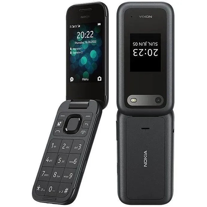 Кликните для увеличения изображения Nokia 2660 Flip TA-1469 DS Black RU (EAC) SKU: 1GF011PPA1A01, изображение 3