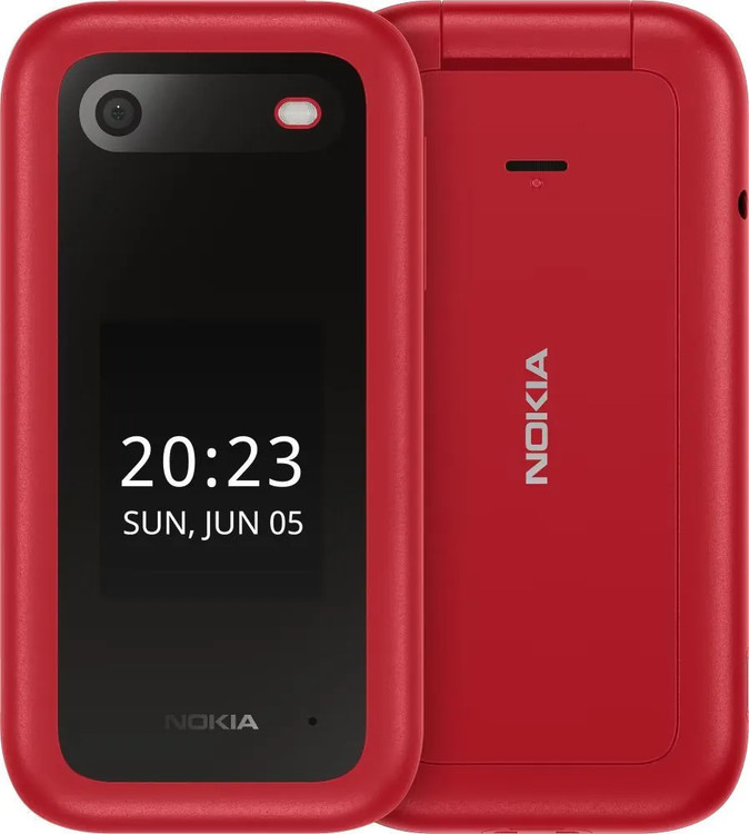 Кликните для увеличения изображения Nokia 2660 Flip TA-1469 DS Red RU (EAC) SKU: 1GF011PPB1A03, изображение 2