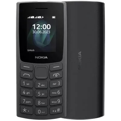 Nokia 105 TA-1557 DS 2023 Black SKU: 1GF019CPA2C02