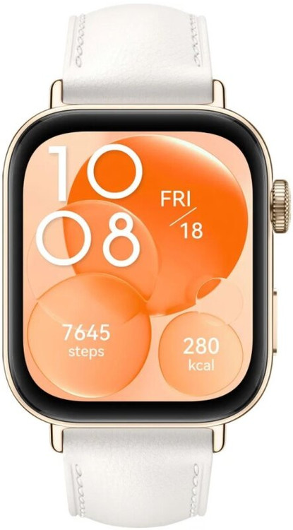 Кликните для увеличения изображения Huawei Watch Fit 3 NFC Leather White SLO-B19, изображение 2