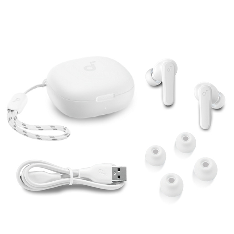 Кликните для увеличения изображения Наушники Bluetooth Soundcore P20i True Wireless Bluetooth Earbuds A3949P21 White вакуумные, Type-C, изображение 4