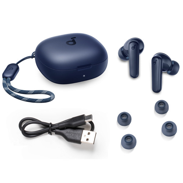 Наушники Bluetooth Soundcore P20i True Wireless Bluetooth Earbuds A3949P61 Blue Li вакуумные, Type-C, изображение 4