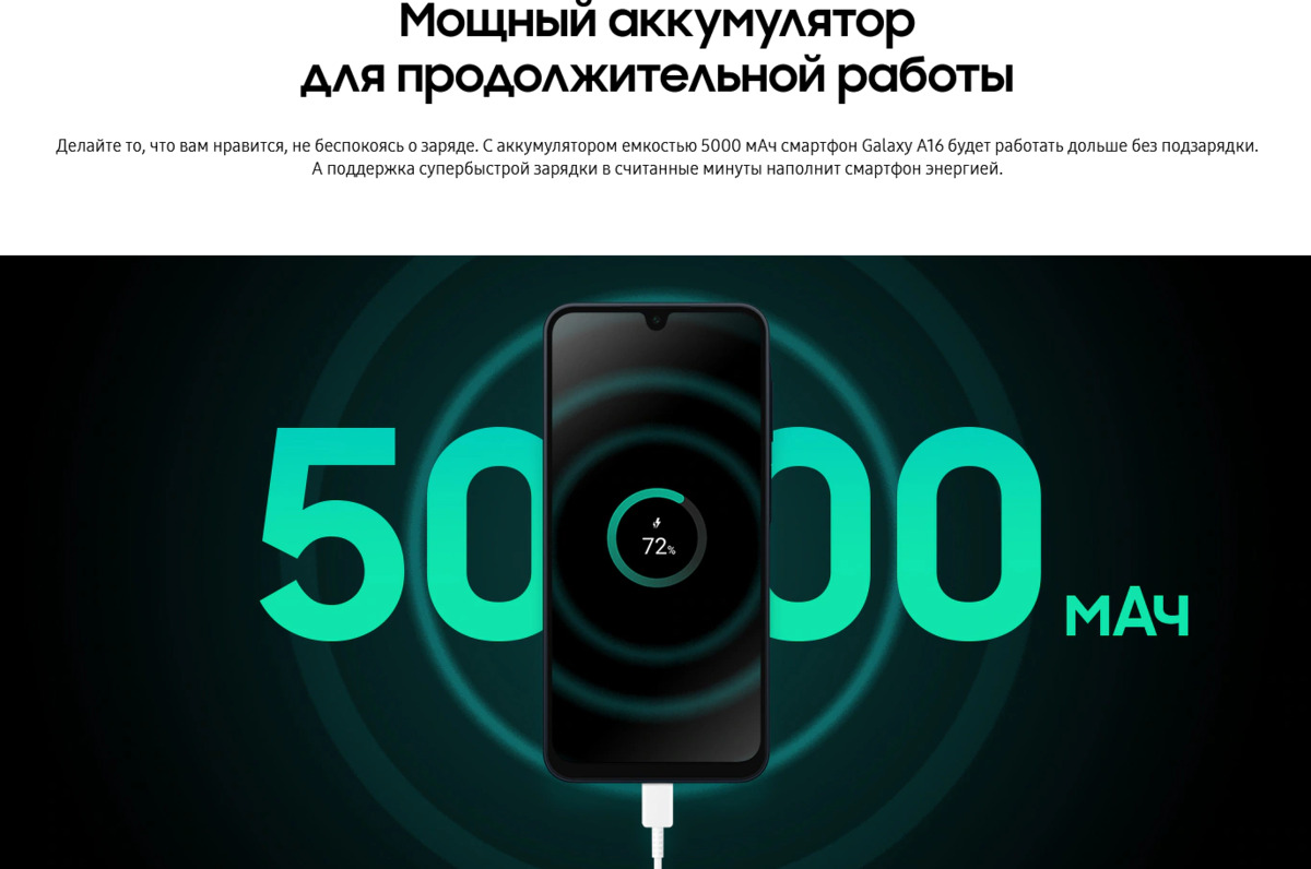 Samsung Galaxy A16 4/128Gb Black SM-A165FZKDMEA, изображение 4