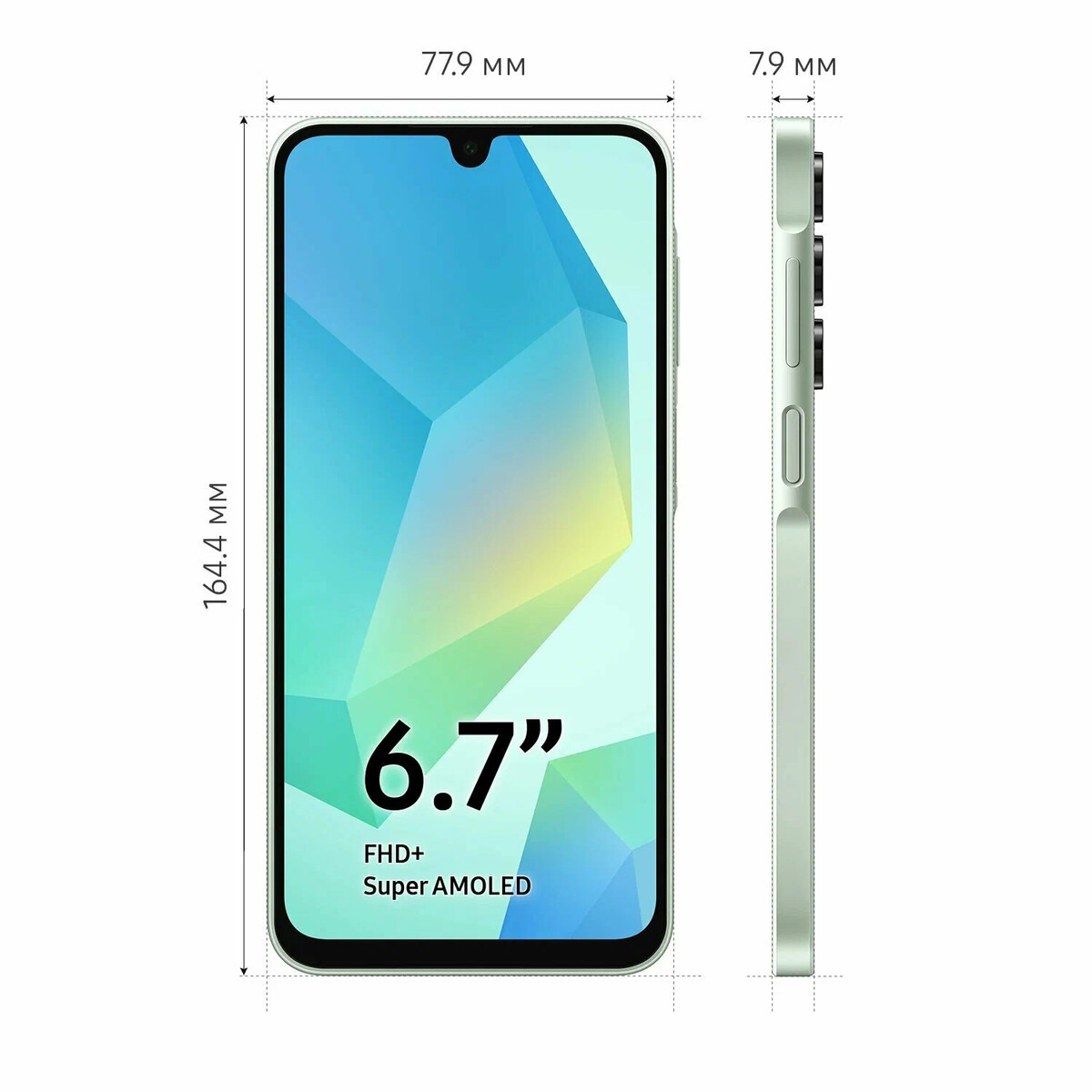 Кликните для увеличения изображения Samsung Galaxy A16 8/256Gb Light Green SM-A165FLGGAFB, изображение 2