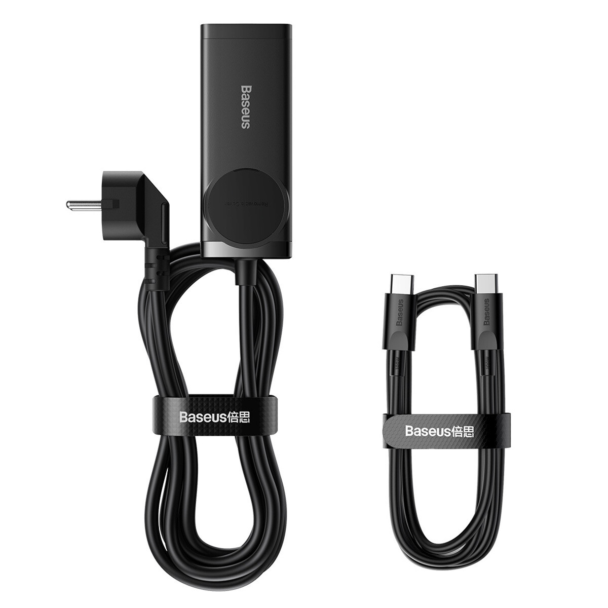 Кликните для увеличения изображения Сетевая зарядка Baseus GaN3 Pro Power Combo PowerStrip PSZM000401 2USB+2PD+AC Max 100W Black, изображение 3