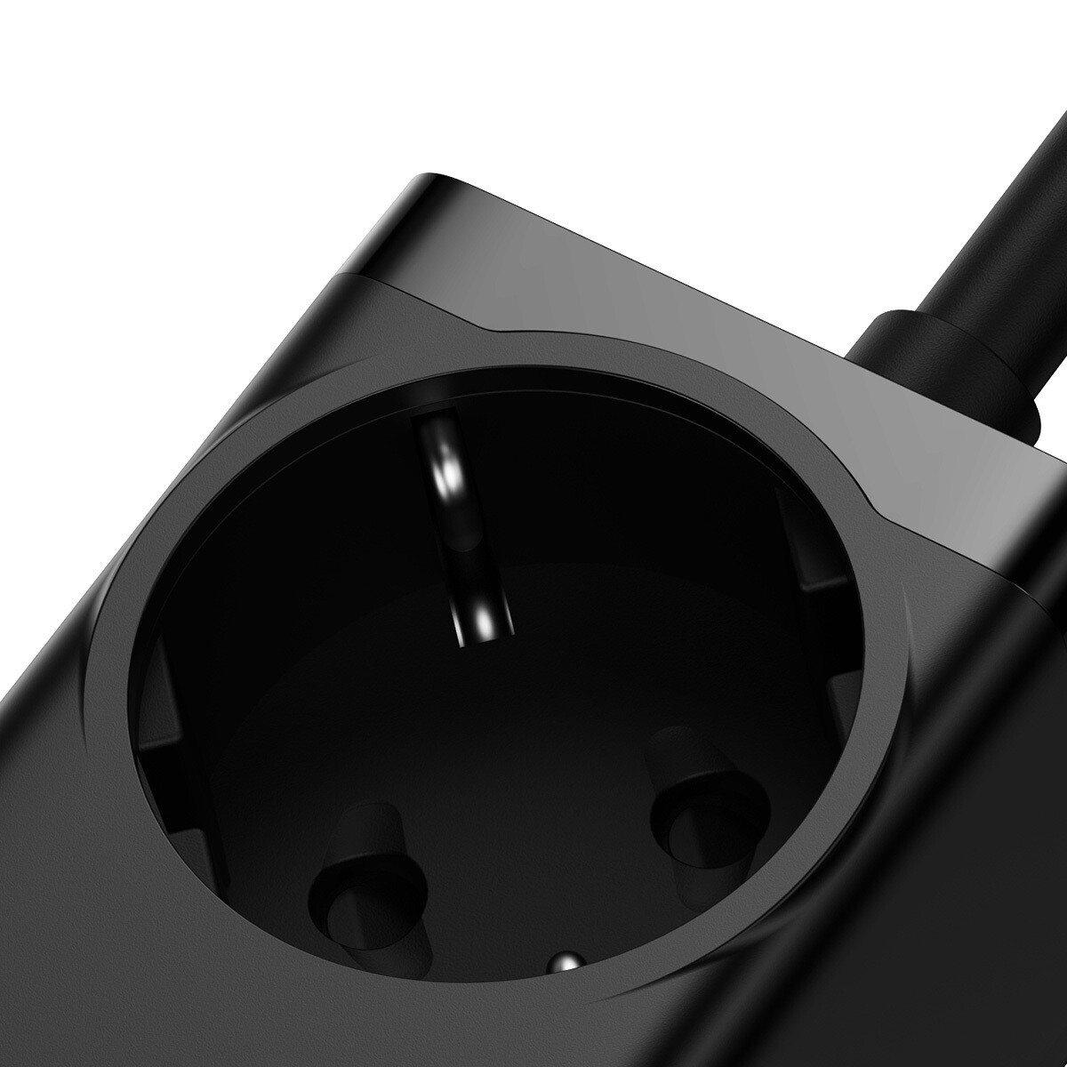 Кликните для увеличения изображения Сетевая зарядка Baseus GaN3 Pro Power Combo PowerStrip PSZM000401 2USB+2PD+AC Max 100W Black, изображение 4