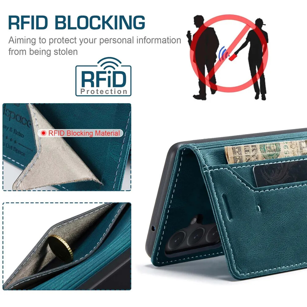 Кликните для увеличения изображения Чехол для Samsung A14 книжка с магнитом AutSpace Green с магнитом, изображение 9