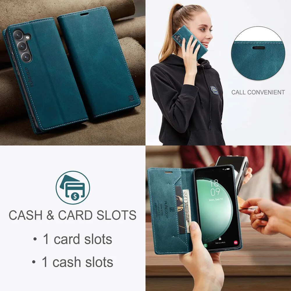 Кликните для увеличения изображения Чехол для Samsung A26 книжка с магнитом AutSpace Green с магнитом, изображение 9