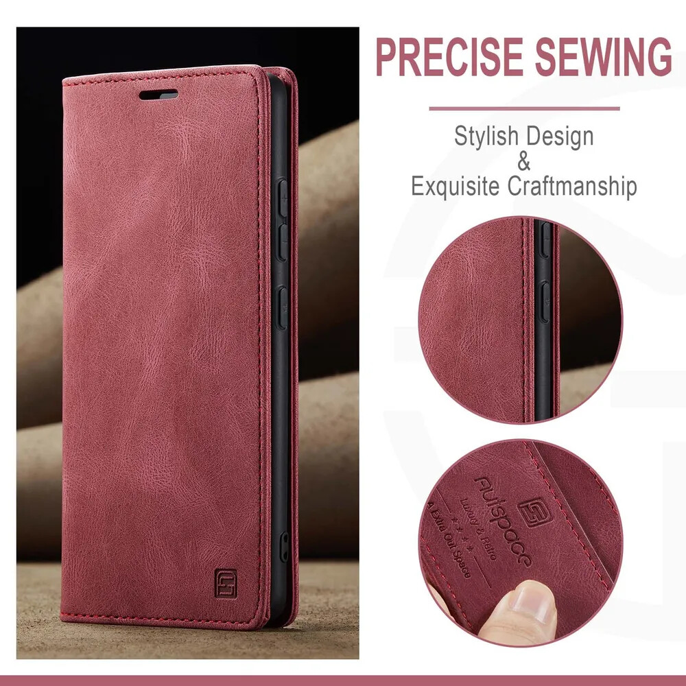 Кликните для увеличения изображения Чехол для Samsung A33 книжка с магнитом AutSpace Red с магнитом, изображение 8