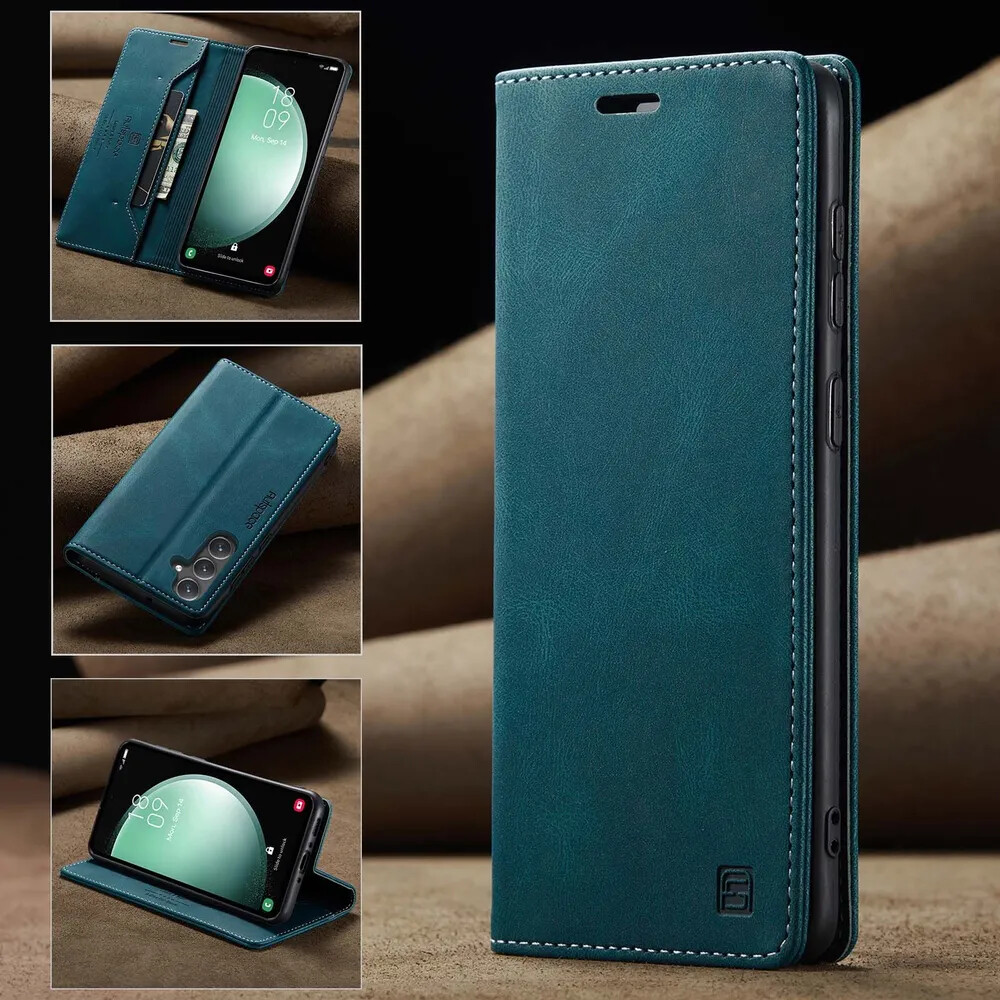 Кликните для увеличения изображения Чехол для Samsung S21 FE книжка с магнитом AutSpace Green с магнитом, изображение 3