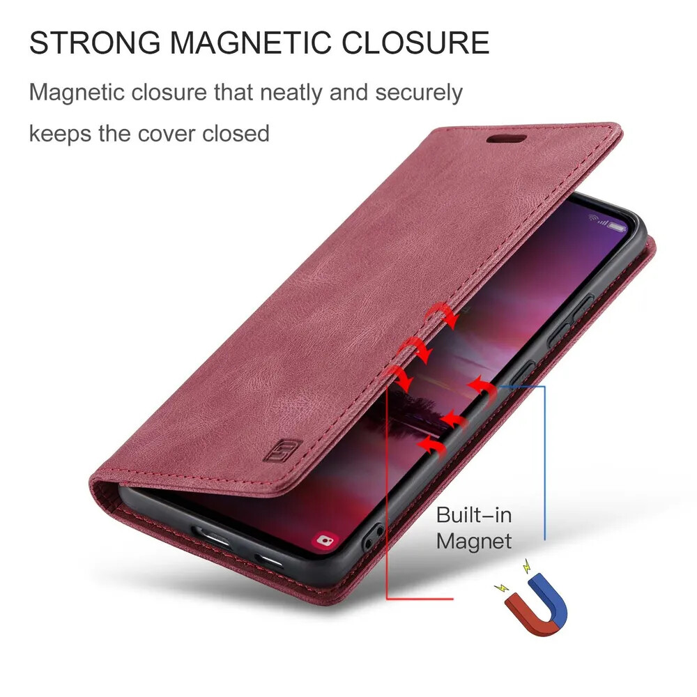 Чехол для Samsung S24 FE книжка с магнитом AutSpace Red с магнитом, изображение 9