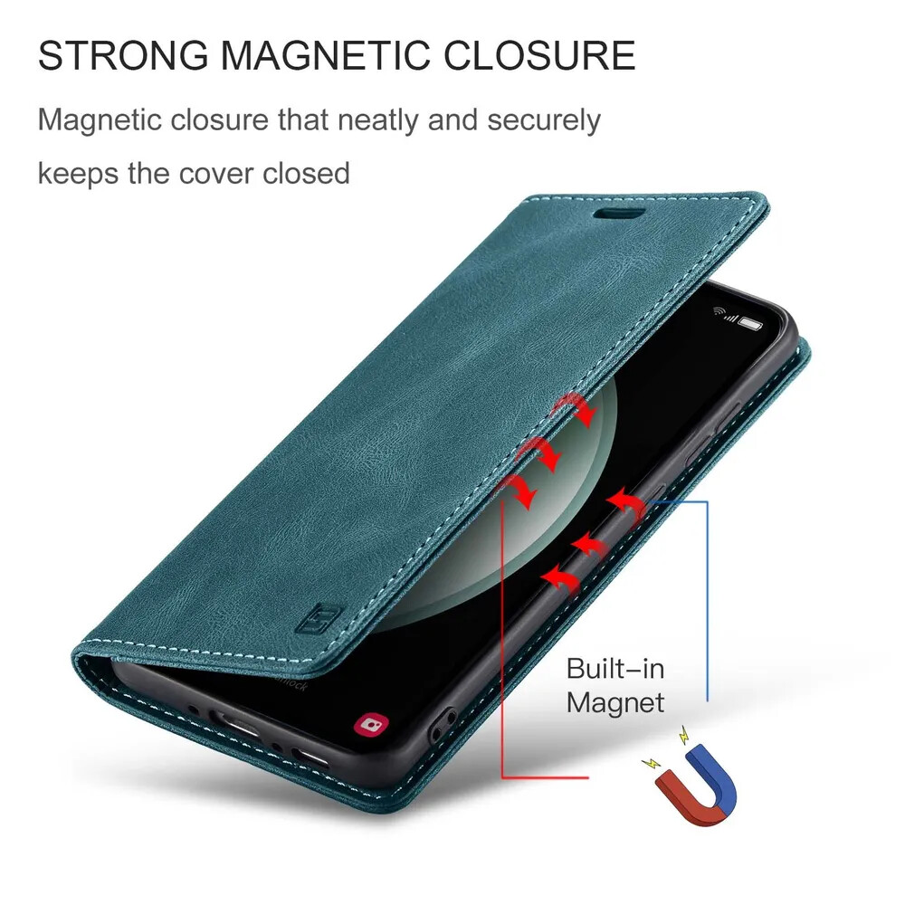 Кликните для увеличения изображения Чехол для Samsung S24 Ultra книжка с магнитом AutSpace Green с магнитом, изображение 8